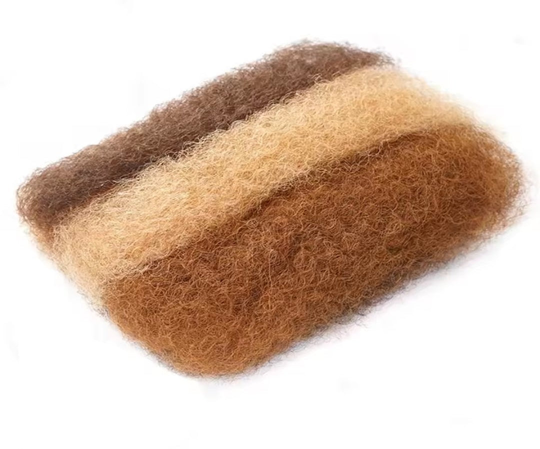 Human Hair Afro Kinky Bulk – 18" Natural Black 5 pack Bundle